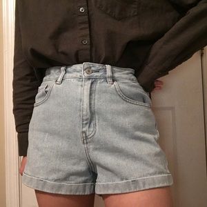 PacSun high-waisted mom jean shorts